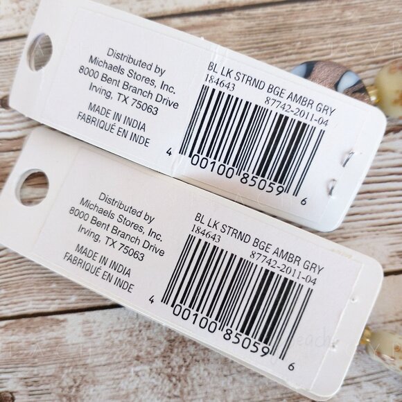 Bead Landing Lampwork Beads 2 Pack 7” Strand New Jewelry Making Craft Supply DIY - Picture 3 of 8